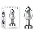 Gender X ROCKIN METAL PLUG XL -  10.5 cm USB Rechargeable Vibrating XL Butt Plug