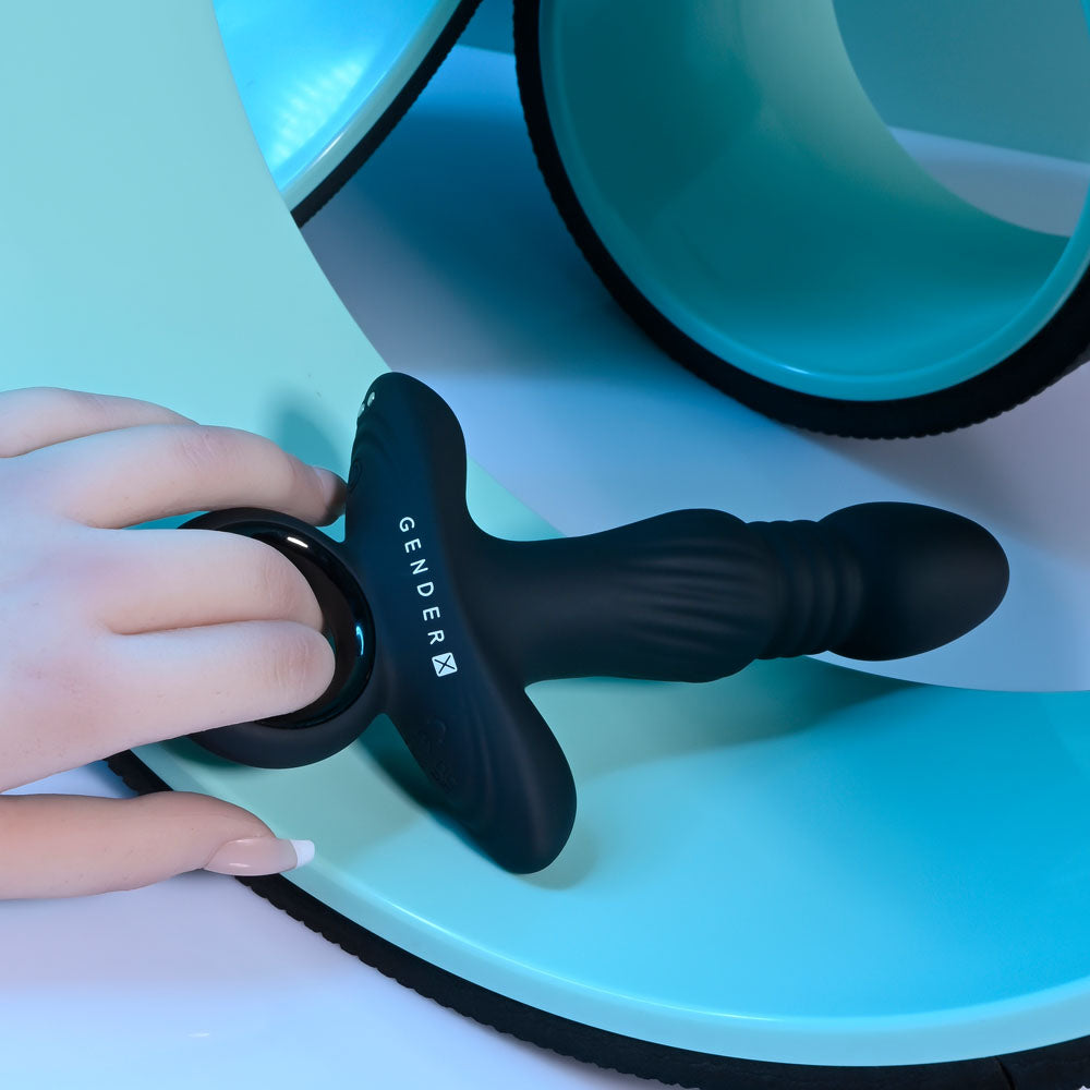 Gender X SLAYER -  20 cm USB Rechargeable Thrusting Vibrating Butt Plug