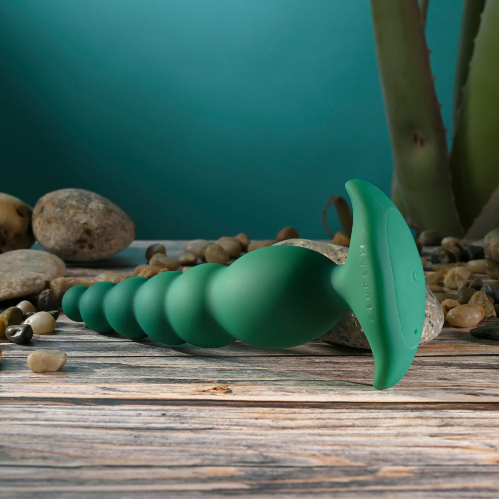 Gender X THE RATTLER -  17 cm USB Rechargeable Vibrating and Twirling Anal Plug