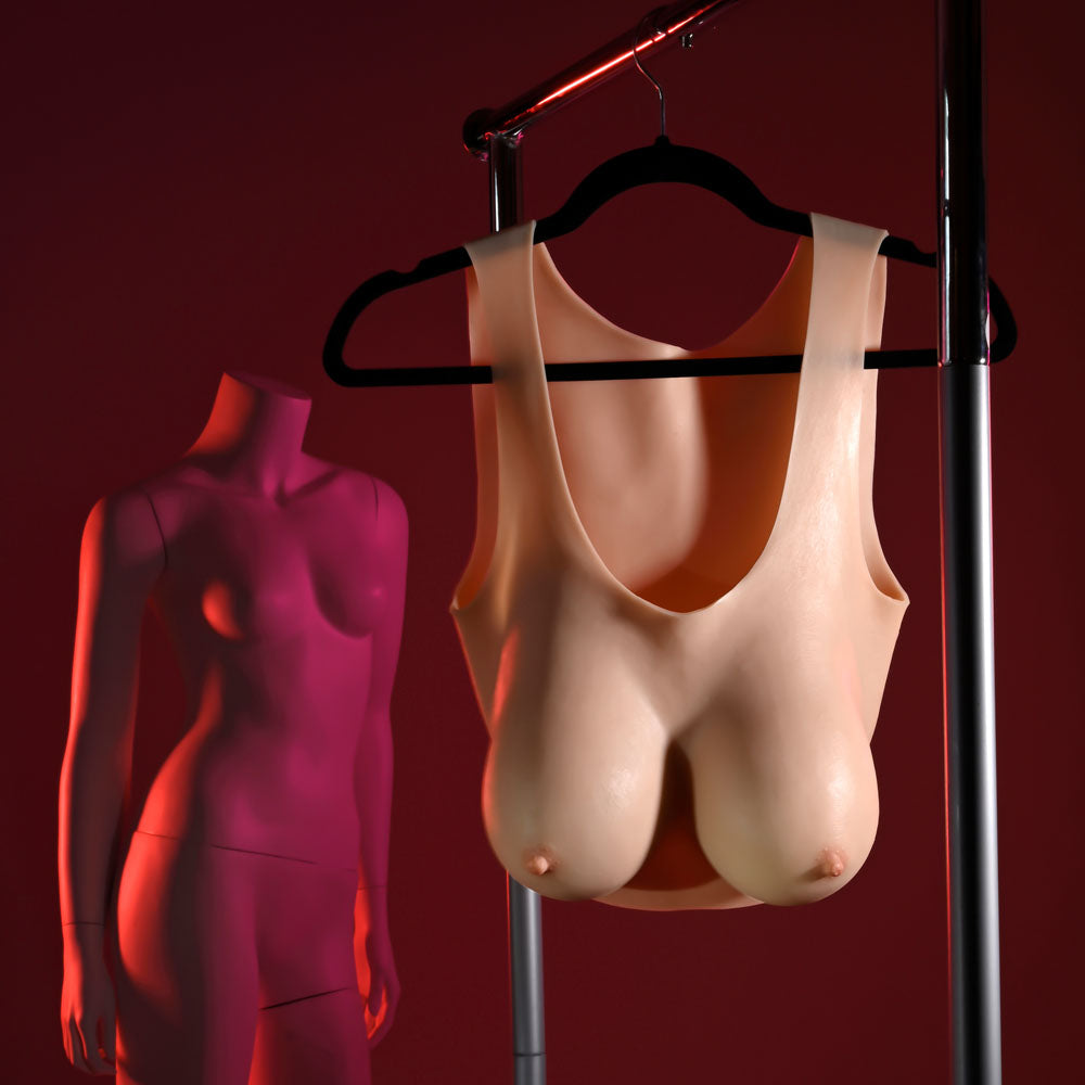 Gender X UNDERGARMENTS - PLATE D-CUP - Light -  Wearable Breasts - D-Cup Size