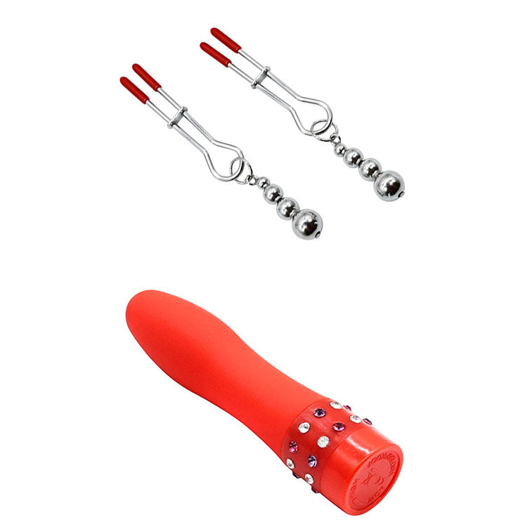 Adam & Eve SENSUAL SCARLET NIGHTS - Black/ Couples Bondage Kit - Set of 10 Pieces