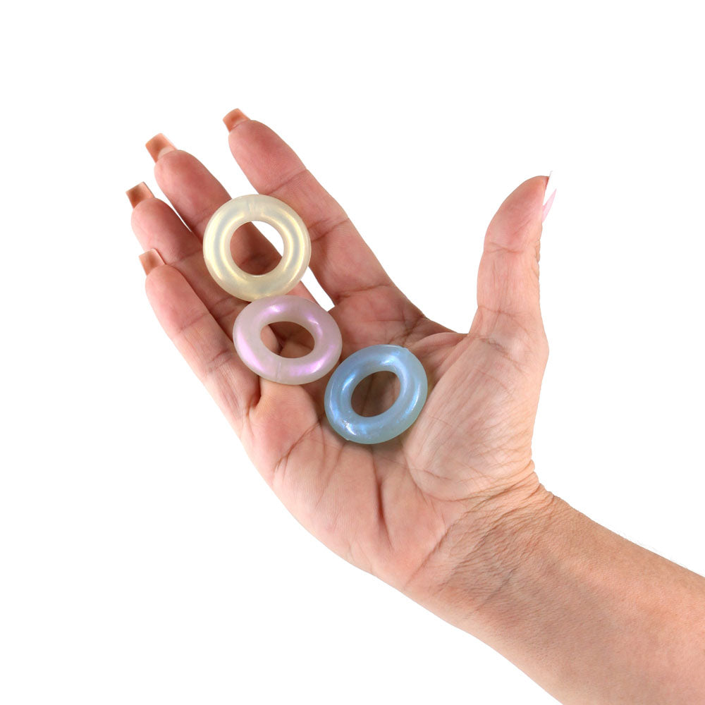 Fantasia - Stamina Rings - Multicolour - Coloured Cock Rings - Set of 3