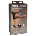 King Cock Elite Comfy Silicone Body Dock Kit - Body Dock Strap-On Harness with Tan 17.8 cm Dong