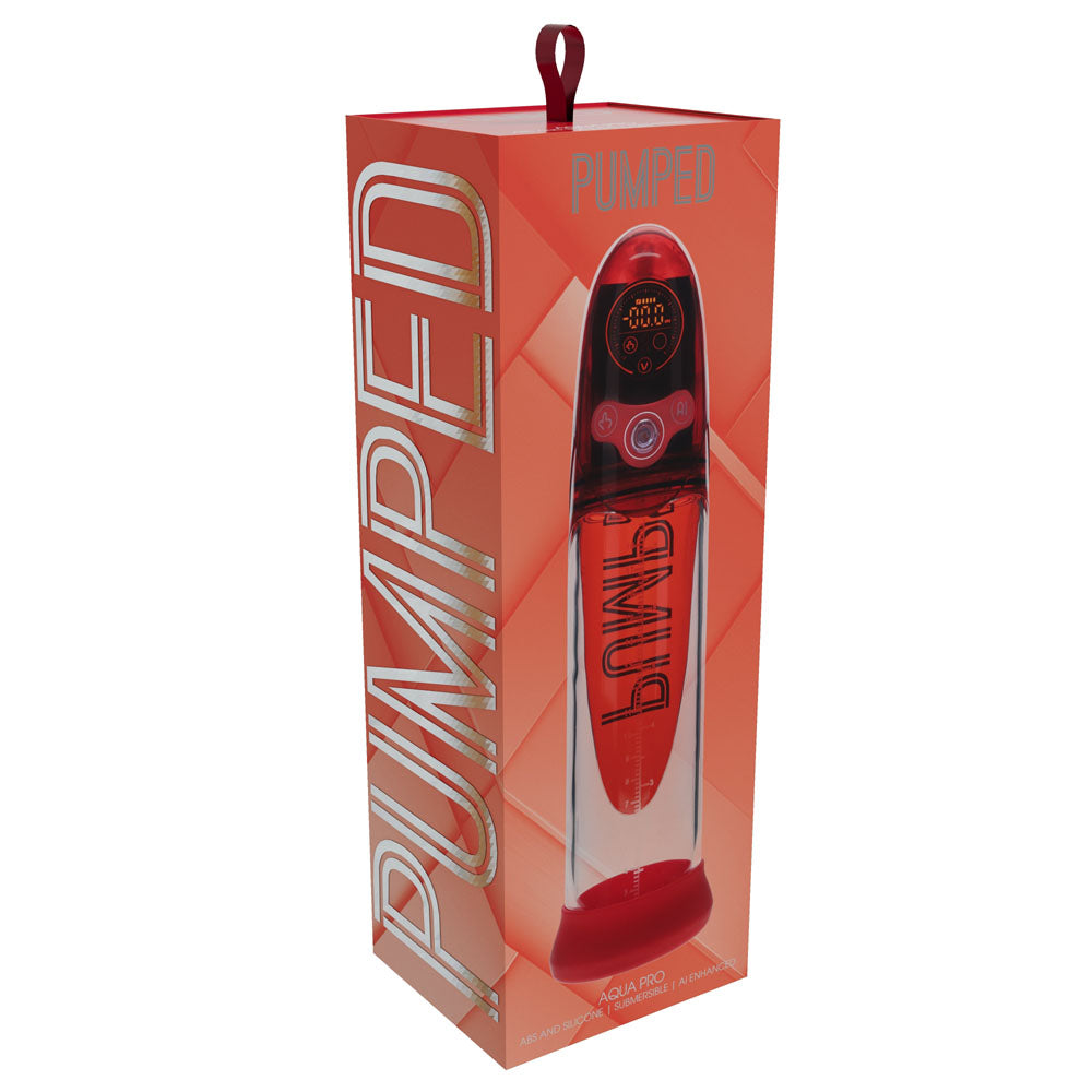 PUMPED Aqua-Pro Auto Pump -  - /Clear USB Rechargeable AI-Enabled Submersible Auto Penis Pump