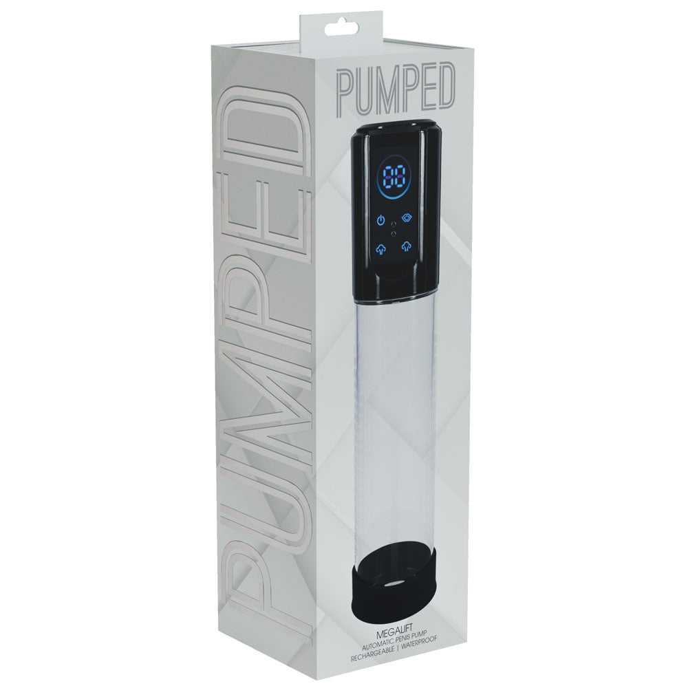 PUMPED MegaLift Automatic Penis Pump -  - /Clear USB Rechargeable Auto Penis Pump
