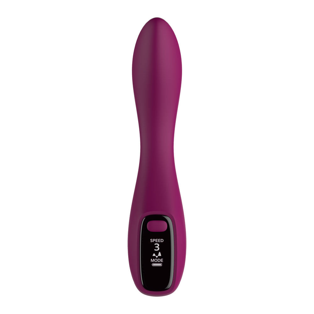 Passion Play G-Spot Vibrator with LED Screen -  19.2 cm USB Rechargeable G-Spot Vibrator