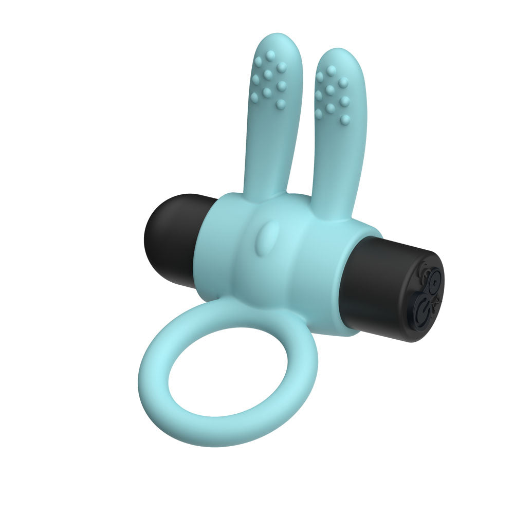 Passion Play Silicone Rabbit Vibrating Cockring -  -  USB Rechargeable Vibrating Penis Ring