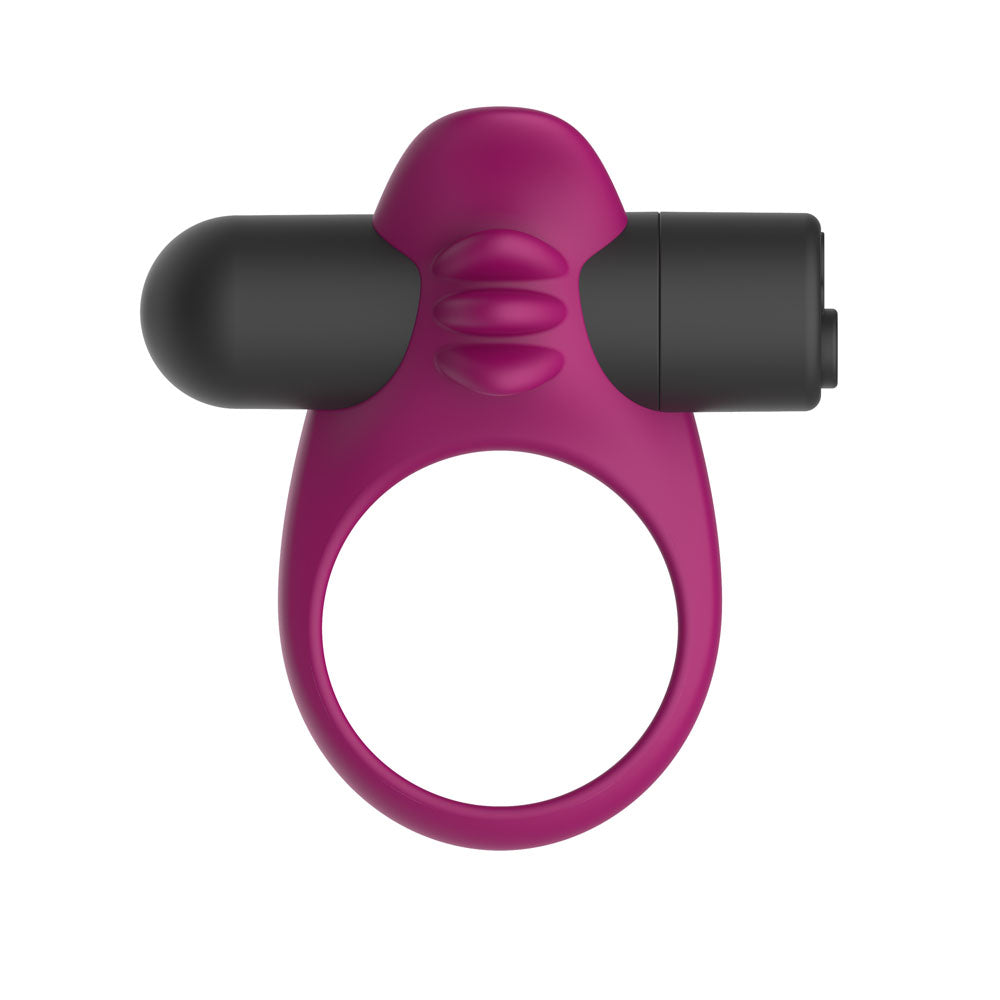 Passion Play Silicone Vibrating Cockring -  USB Rechargeable Vibrating Penis Ring