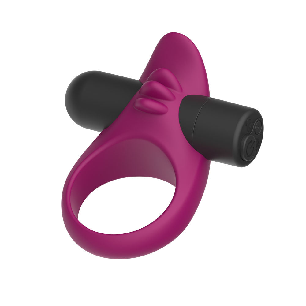 Passion Play Silicone Vibrating Cockring -  USB Rechargeable Vibrating Penis Ring
