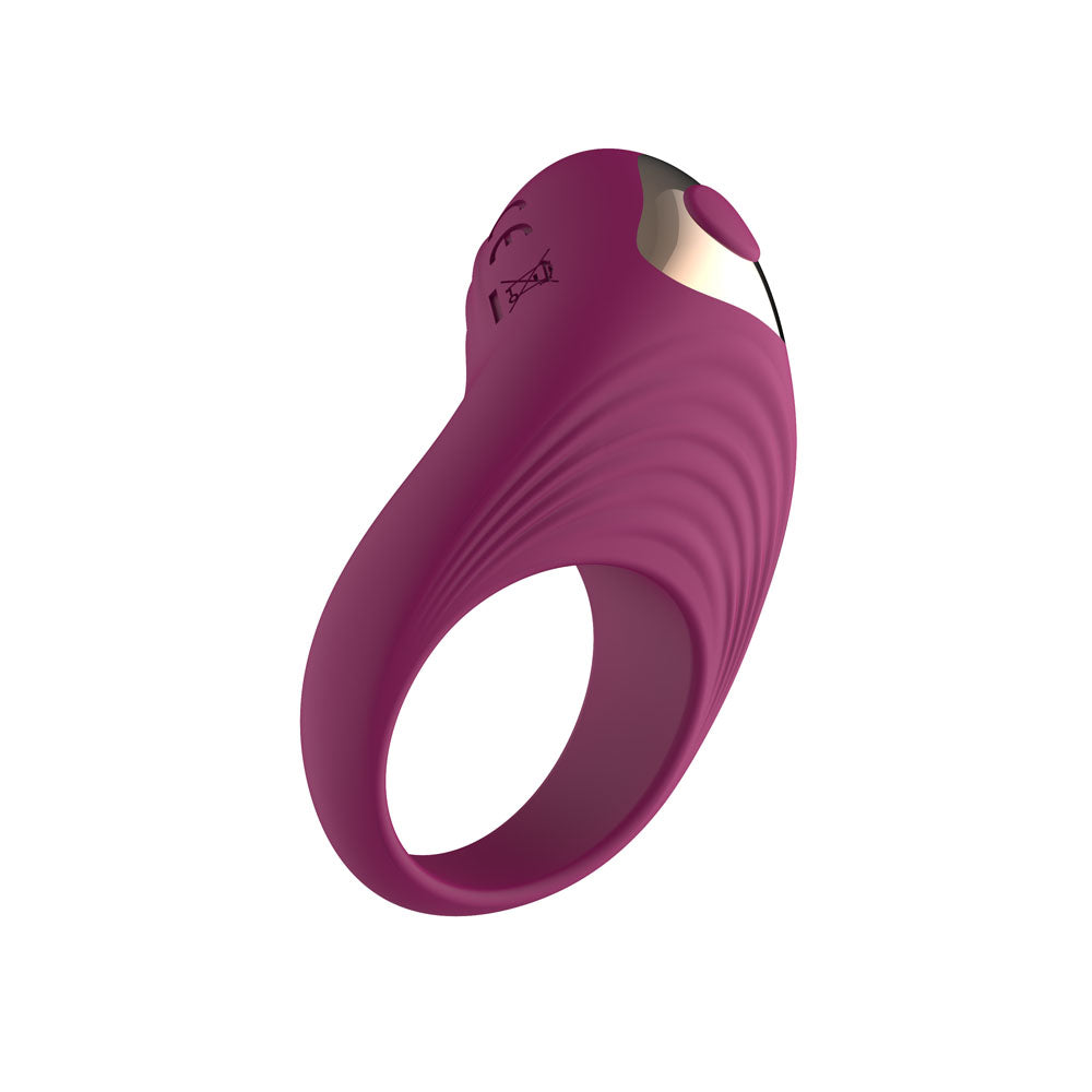 Passion Play Silicone Vibrating Cockring -  USB Rechargeable Penis Ring