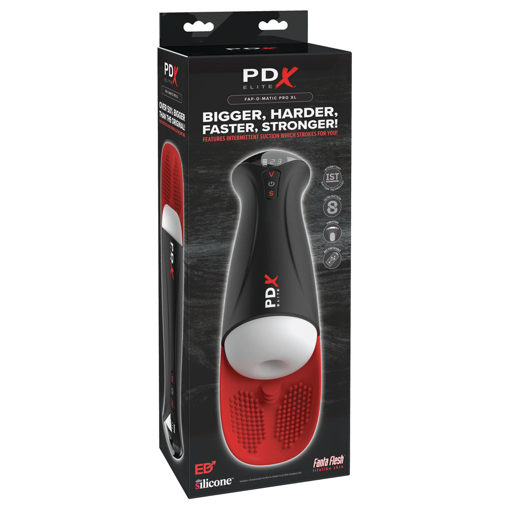 PDX Elite Fap-O-Matic Pro XL - /Red -  USB Rechargeable Auto Stroker