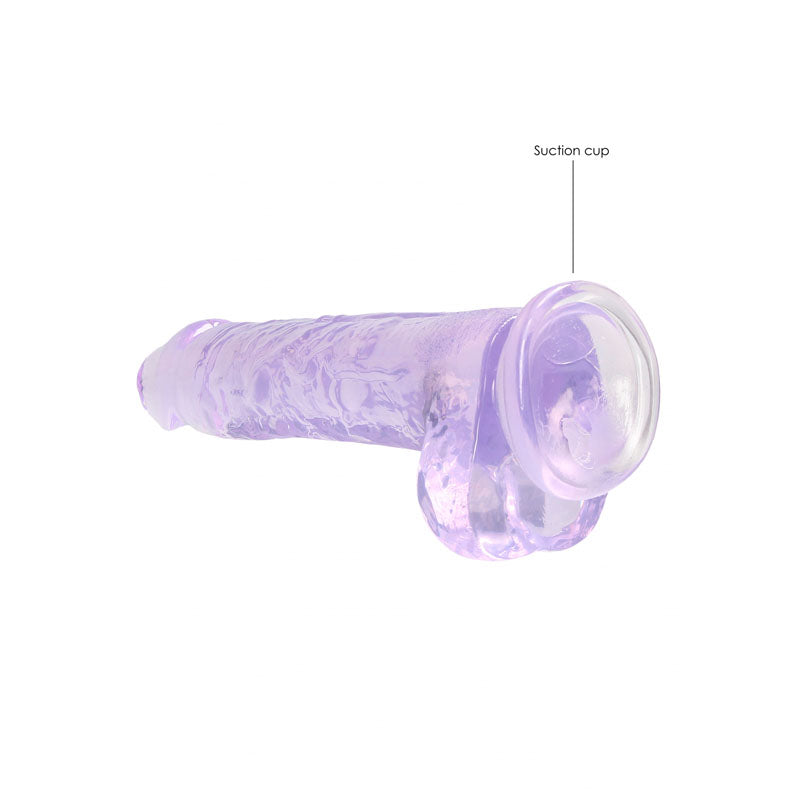 REALROCK 8'' Realistic Dildo With Balls -  20.3 cm Dong