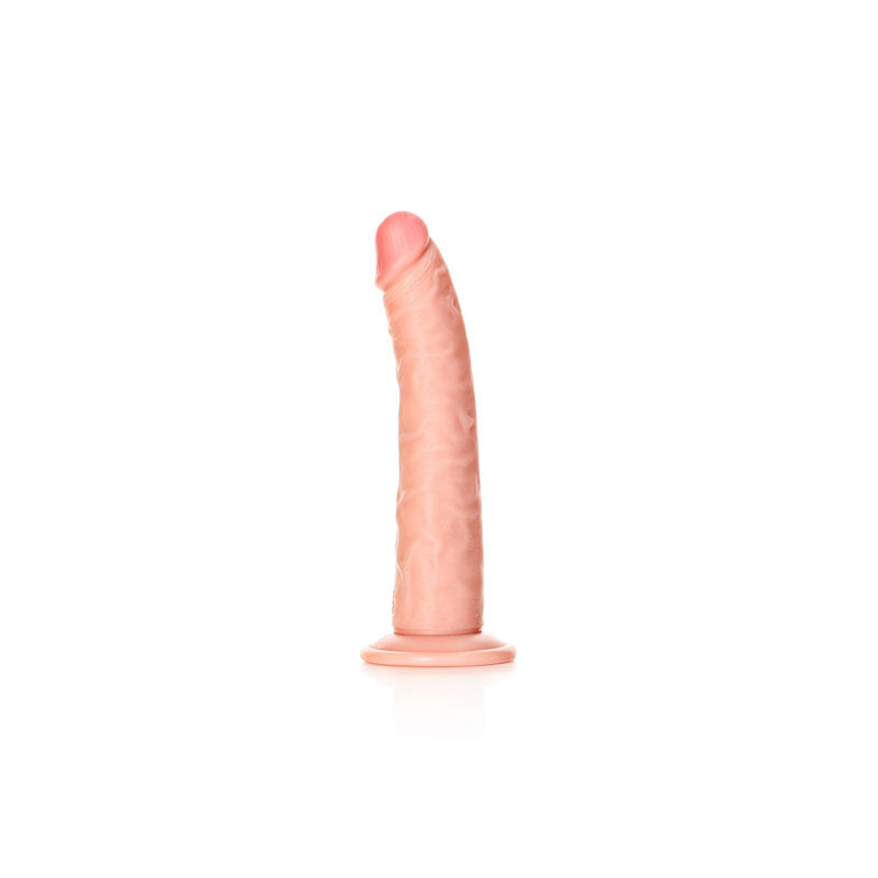 REALROCK Realistic Slim Dildo with Suction Cup - 20.5cm -  20.5 cm (8'') Dong