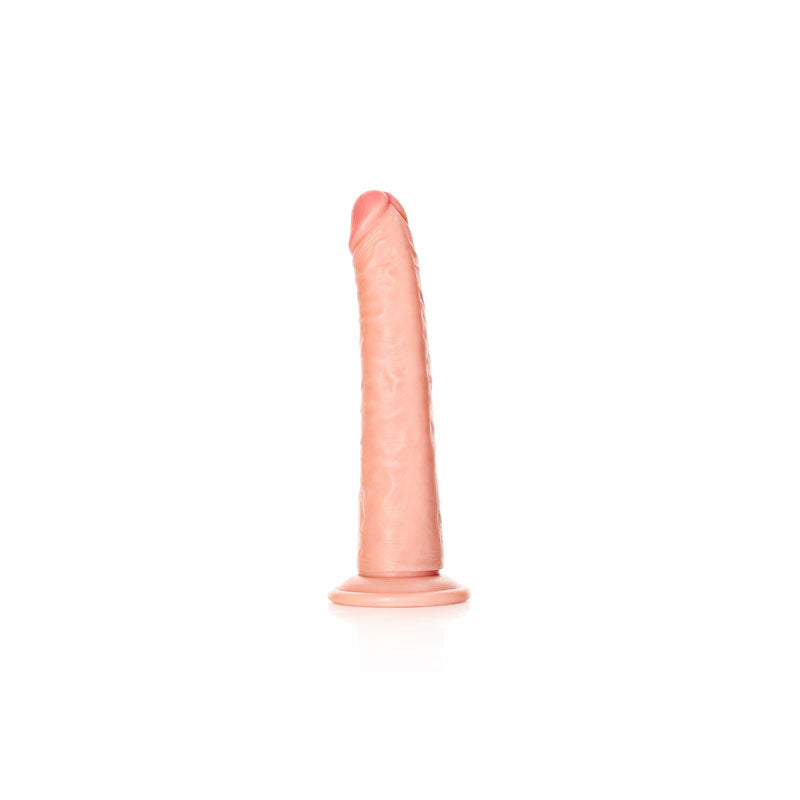 REALROCK Realistic Slim Dildo with Suction Cup - 20.5cm -  20.5 cm (8'') Dong