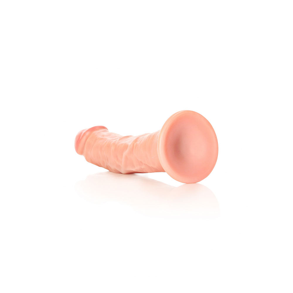 REALROCK Realistic Regular Curved Dildo with Suction Cup - 20 cm -  20 cm (8'') Dong