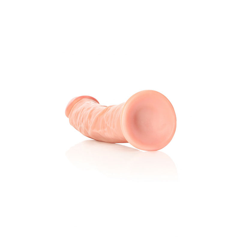 REALROCK Realistic Regular Curved Dildo with Suction Cup - 23 cm -  23 cm (9'') Dong