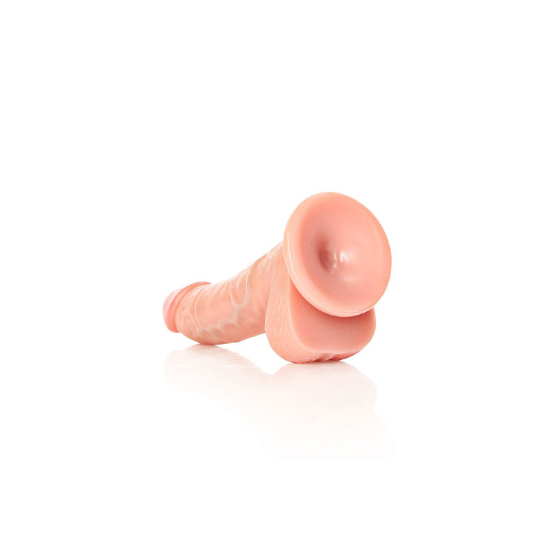 REALROCK Realistic Regular Curved Dong with Balls - 15.5 cm -  15.5 cm (6'') Dong