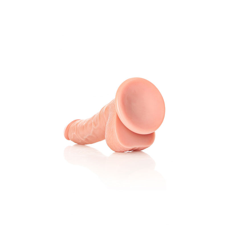 REALROCK Realistic Regular Curved Dong with Balls - 18 cm -  18 cm (7'') Dong