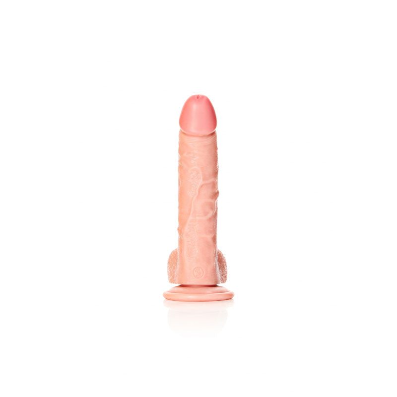 REALROCK Realistic Regular Curved Dong with Balls - 20.5 cm -  20.5 cm (8'') Dong