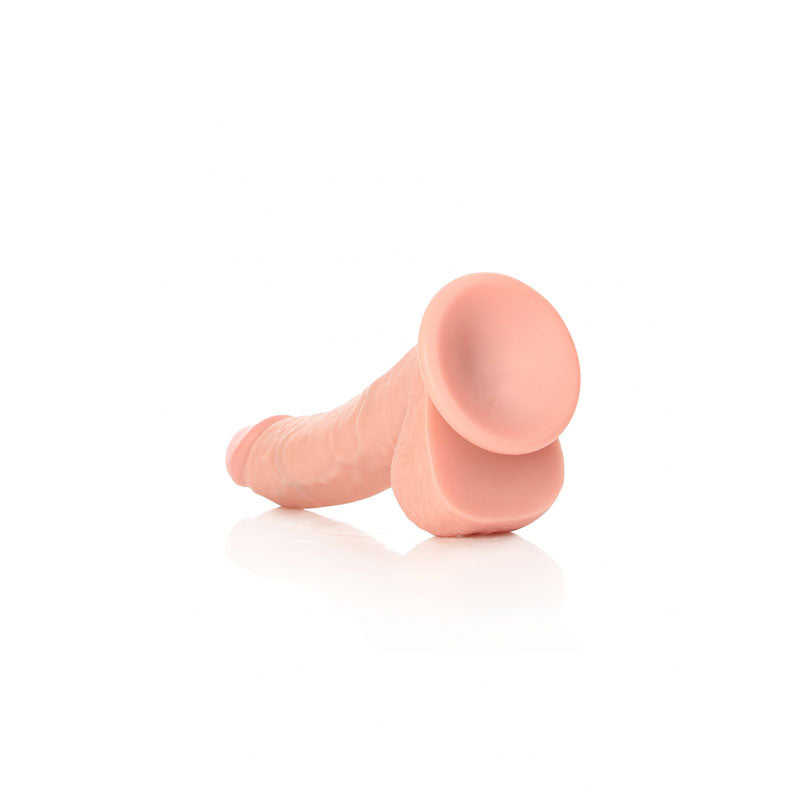 REALROCK Realistic Regular Curved Dong with Balls - 20.5 cm -  20.5 cm (8'') Dong