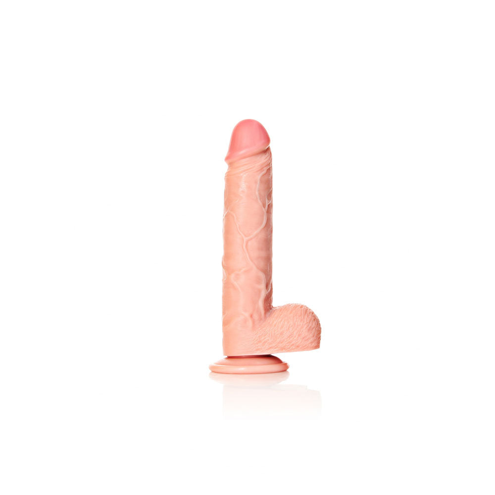REALROCK Straight Realistic Dildo with Balls - 23 cm -  23 cm (9'') Dong