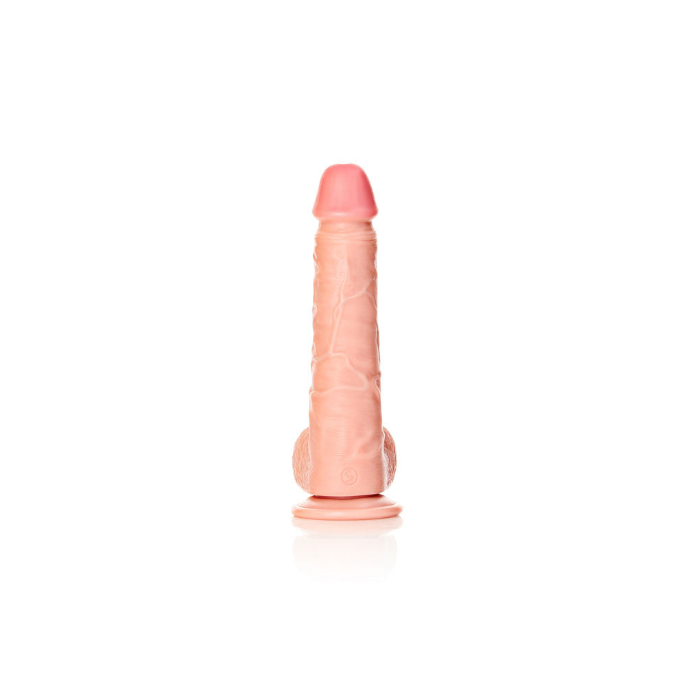 REALROCK Straight Realistic Dildo with Balls - 23 cm -  23 cm (9'') Dong