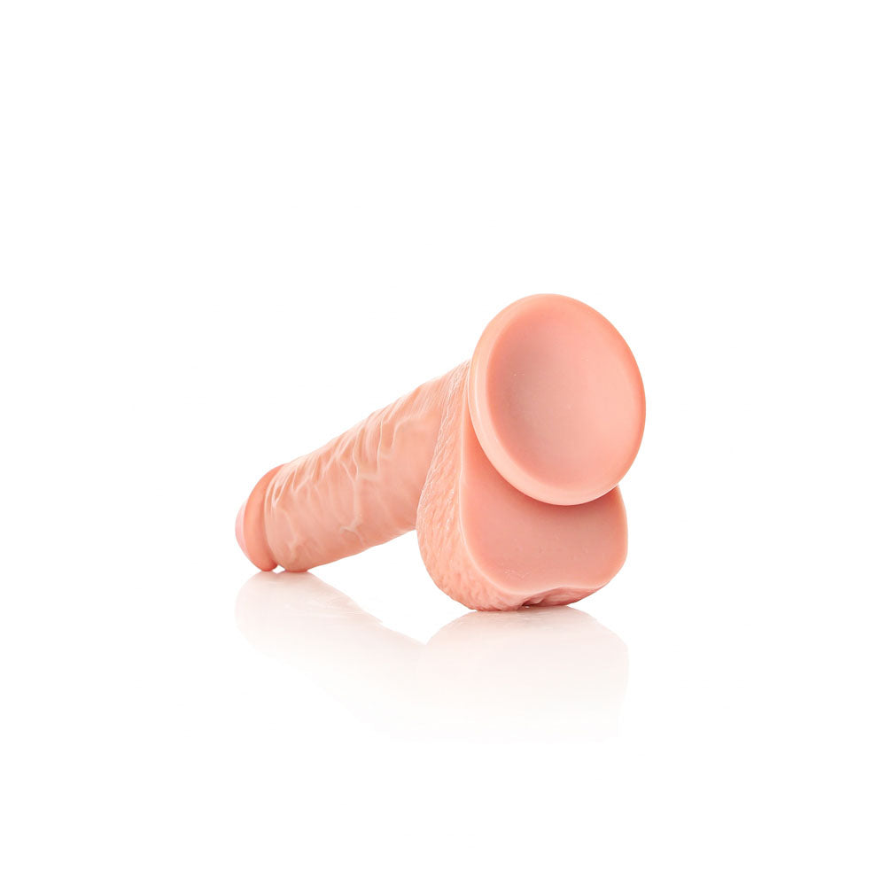 REALROCK Straight Realistic Dildo with Balls - 23 cm -  23 cm (9'') Dong