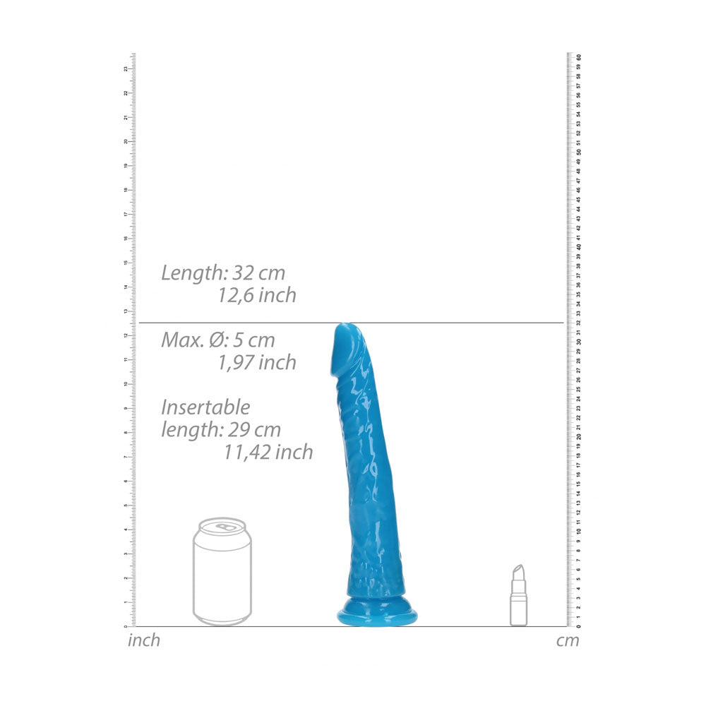 REALROCK 29 cm Slim Glow in the Dark Neon -  - Glow in Dark  29 cm (11'') Dong