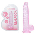 REALROCK 5'' Crystal Clear Dildo with Balls -  - Clear  14.7 cm Dong