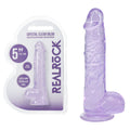 REALROCK 5'' Crystal Clear Dildo with Balls -  - Clear  14.7 cm Dong