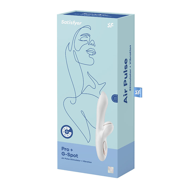 Satisfyer Pro + G-Spot -  22 cm USB Rechargeable Rabbit Vibrator with Touch-Free Clitoral Stimulator