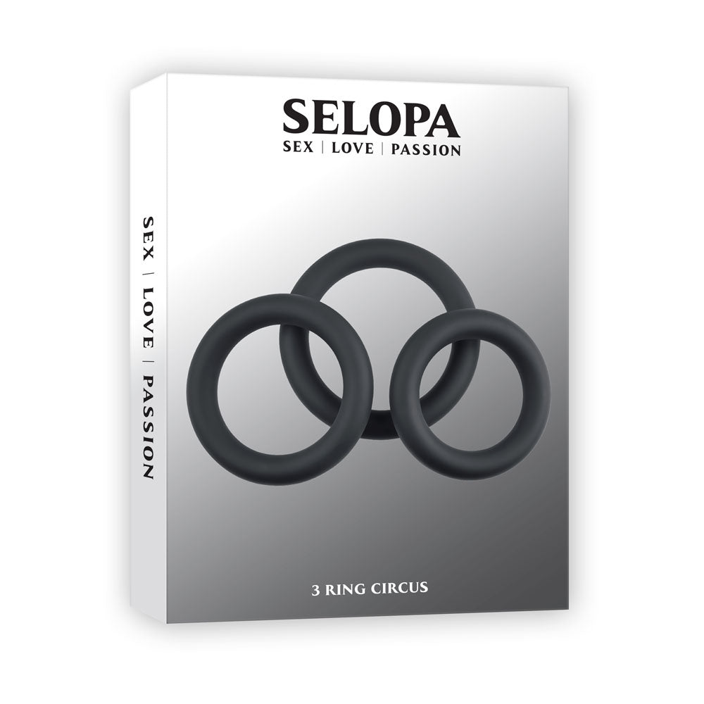 Selopa 3 RING CIRCUS -  Cock Rings - Set of 3 Sizes