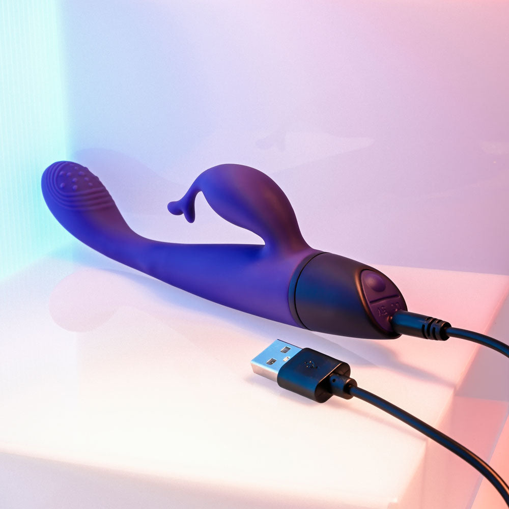 Selopa PLUM PASSION -  18.3 cm USB Rechargeable Rabbit Vibrator