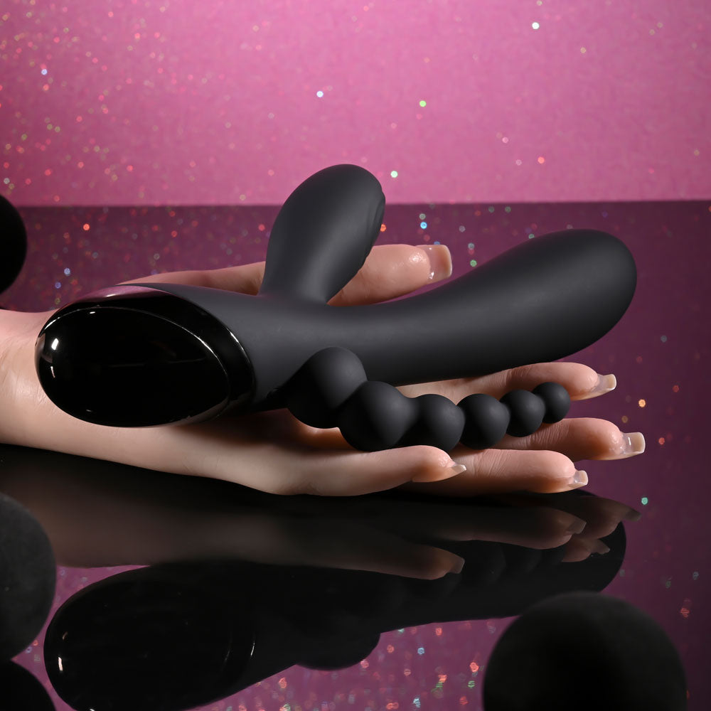 Selopa TRIPLE ACES -  19.7 cm USB Rechargeable Triple Stimulator Vibrator
