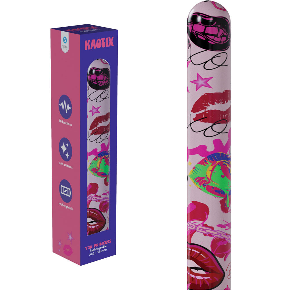 S-LINE Kaotix Y2K Princess - Powder  17.8 cm USB Rechargeable Vibrator