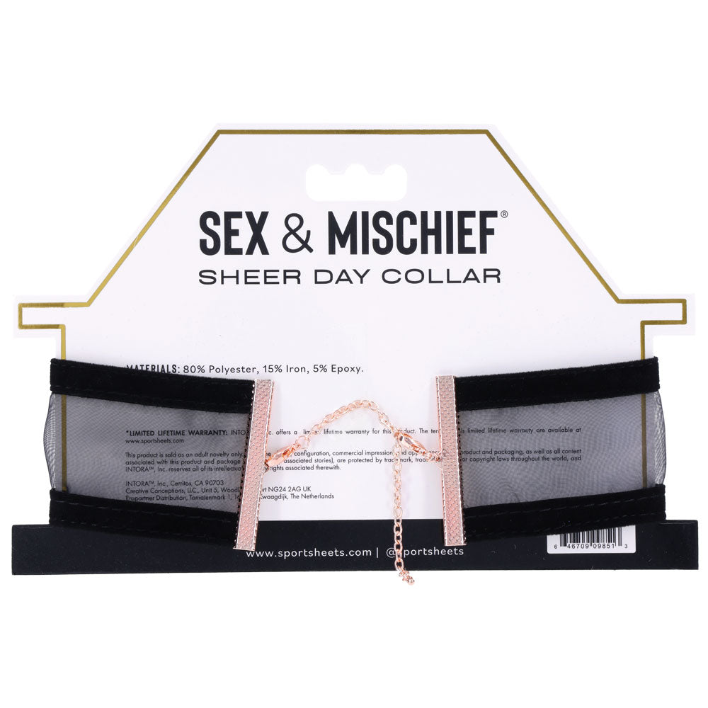 Sex & Mischief Sheer Day Collar -  Collar