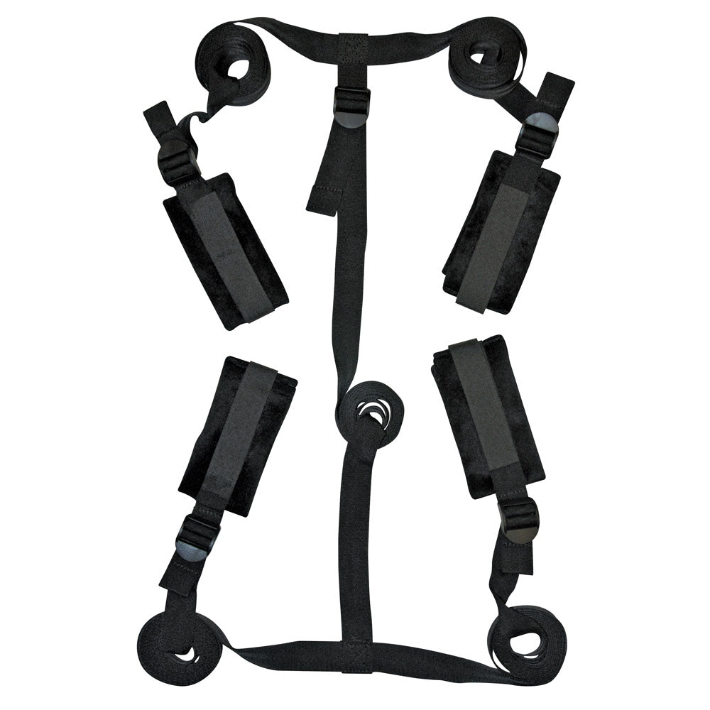 Sex & Mischief Bed Bondage Restraint Kit - Under the Bed Restraint System