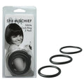 Sex & Mischief Nitrile Cock Ring 3 Pack -  Cock Rings - Set of 3 Sizes