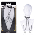 Sex & Mischief Lace Collar with Nipple Ties -  Neck and Nipple Restraints