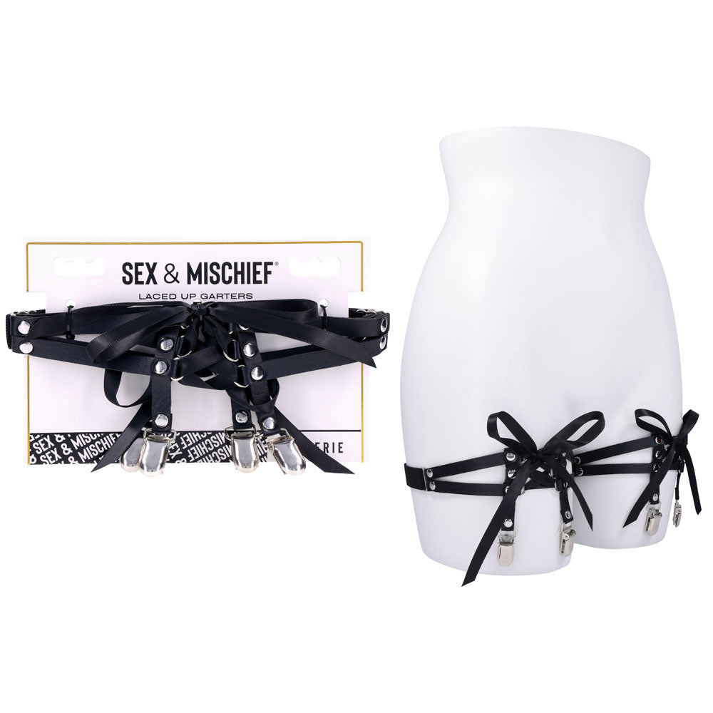 Sex & Mischief Laced Up Garters -  Garters