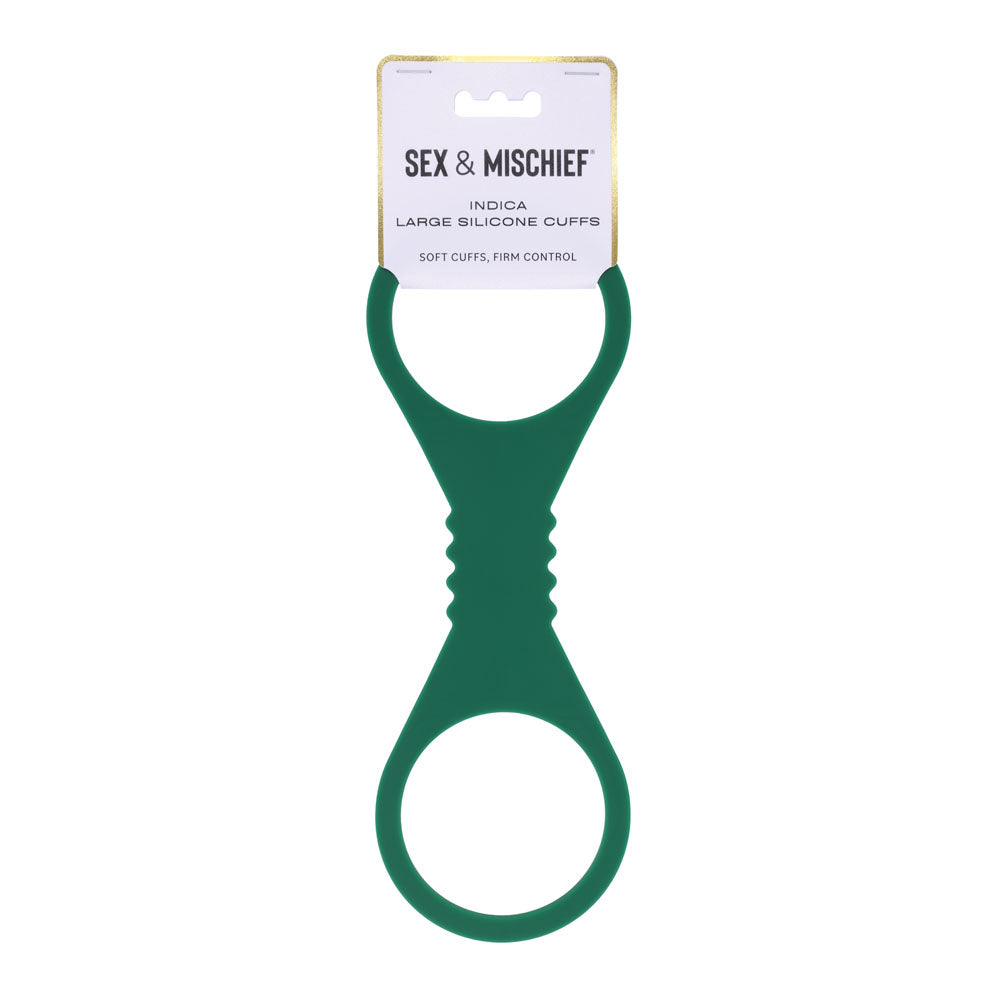 Sex & Mischief Indica Large Silicone Cuffs -  Large Restraints