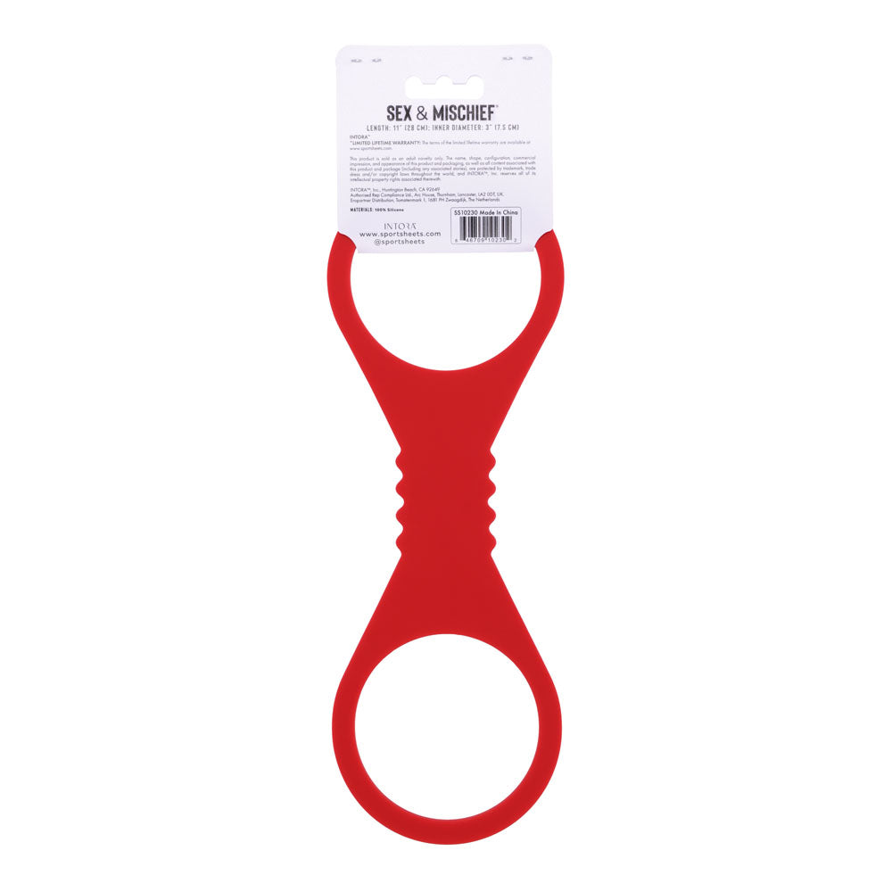 Sex & Mischief Amor Large Silicone Cuffs -  Large Restraints