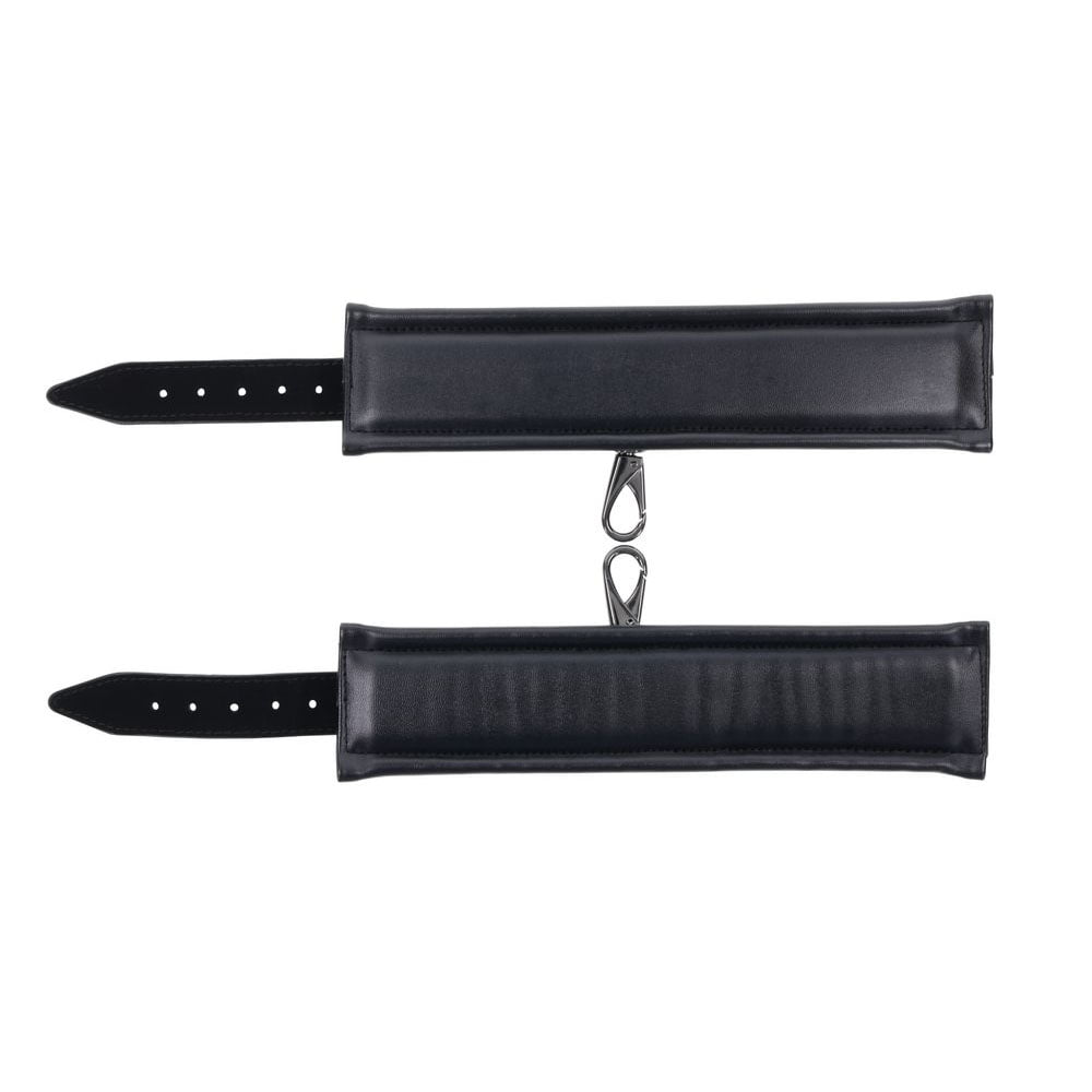 SPORTSHEETS Velvet Noir Handcuffs -  Adjustable Cuff Restraints