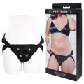 SPORTSHEETS Velvet Noir Strap On -  Adjustable Strap-On Harness (No Probe Included)