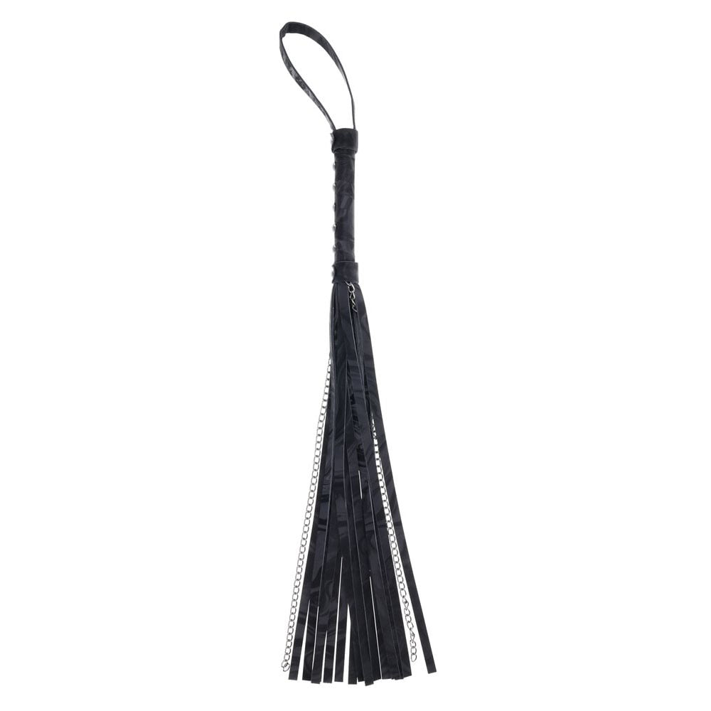 SPORTSHEETS Velvet Noir Chain Flogger -  43 cm Flogger Whip