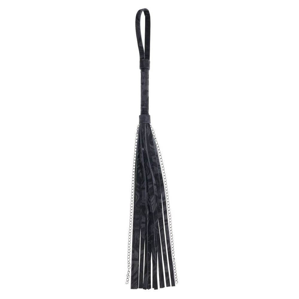 SPORTSHEETS Velvet Noir Chain Flogger -  43 cm Flogger Whip