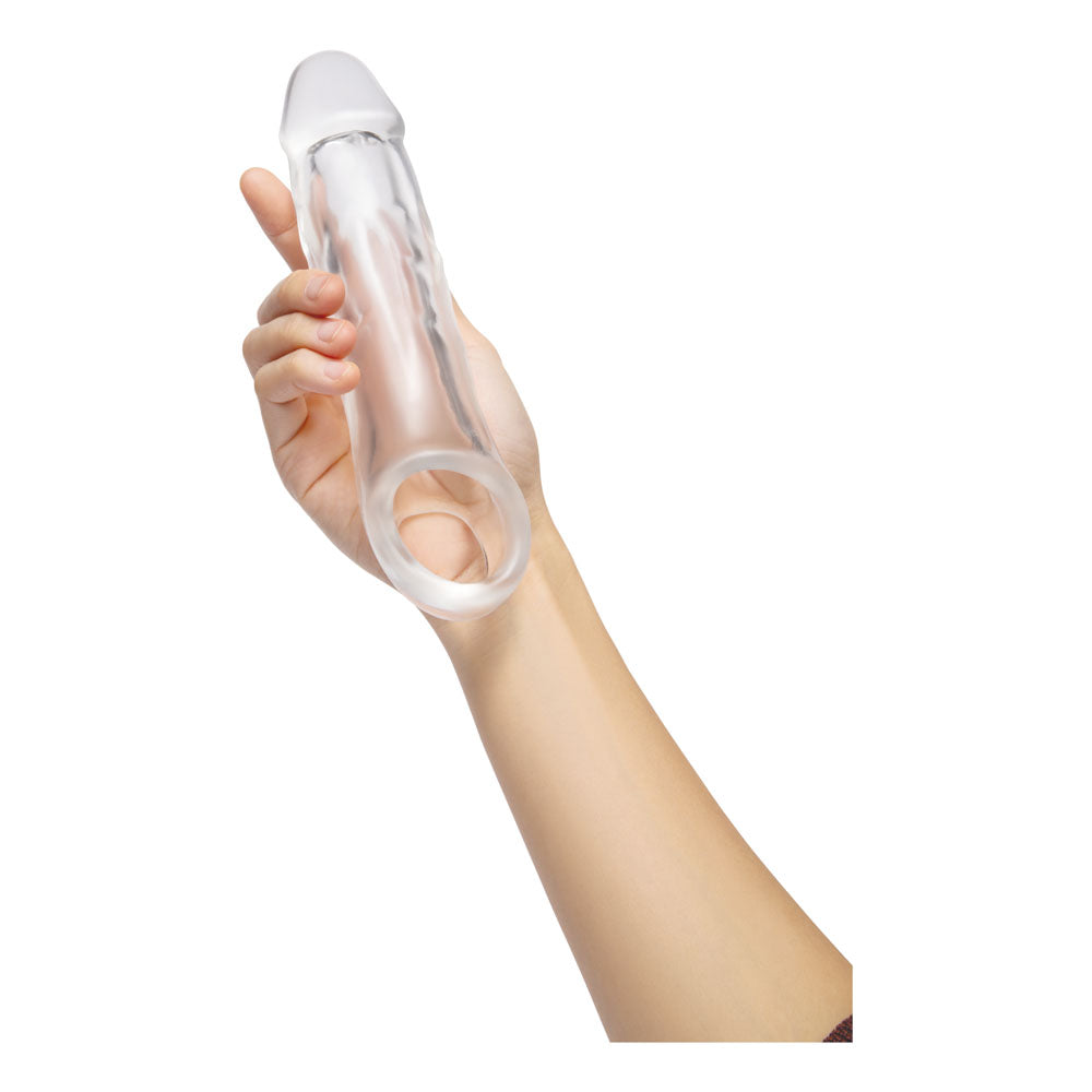 Size Up 2 Inch See-Thru Penis Extender with Ball Loop -  5 cm (2'') Penis Extension Sleeve