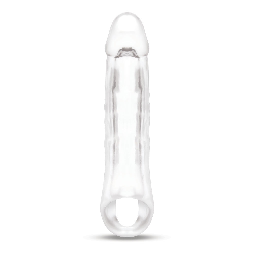 Size Up 2 Inch See-Thru Penis Extender with Ball Loop -  5 cm (2'') Penis Extension Sleeve