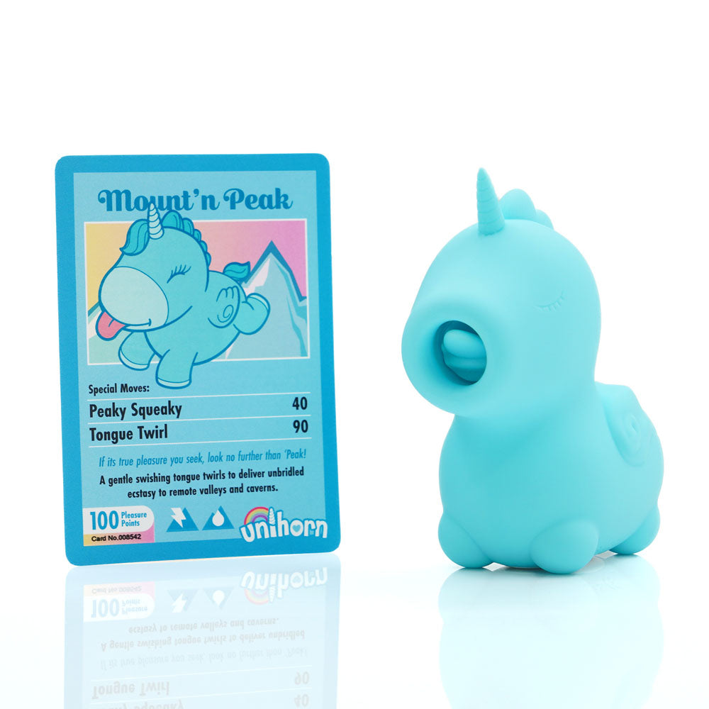 Unihorn - Mount'n Peak - Teal USB Rechargeable Flicking Stimulator