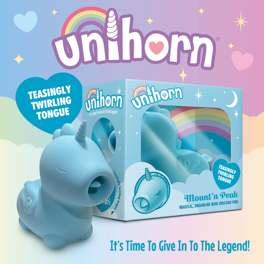 Unihorn - Mount'n Peak - Teal USB Rechargeable Flicking Stimulator